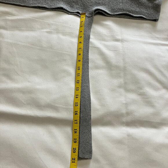 Veronika Maine | Grey Turtleneck Open Side Tie Hi-Low Sweater Vest | OS - Picture 10 of 10